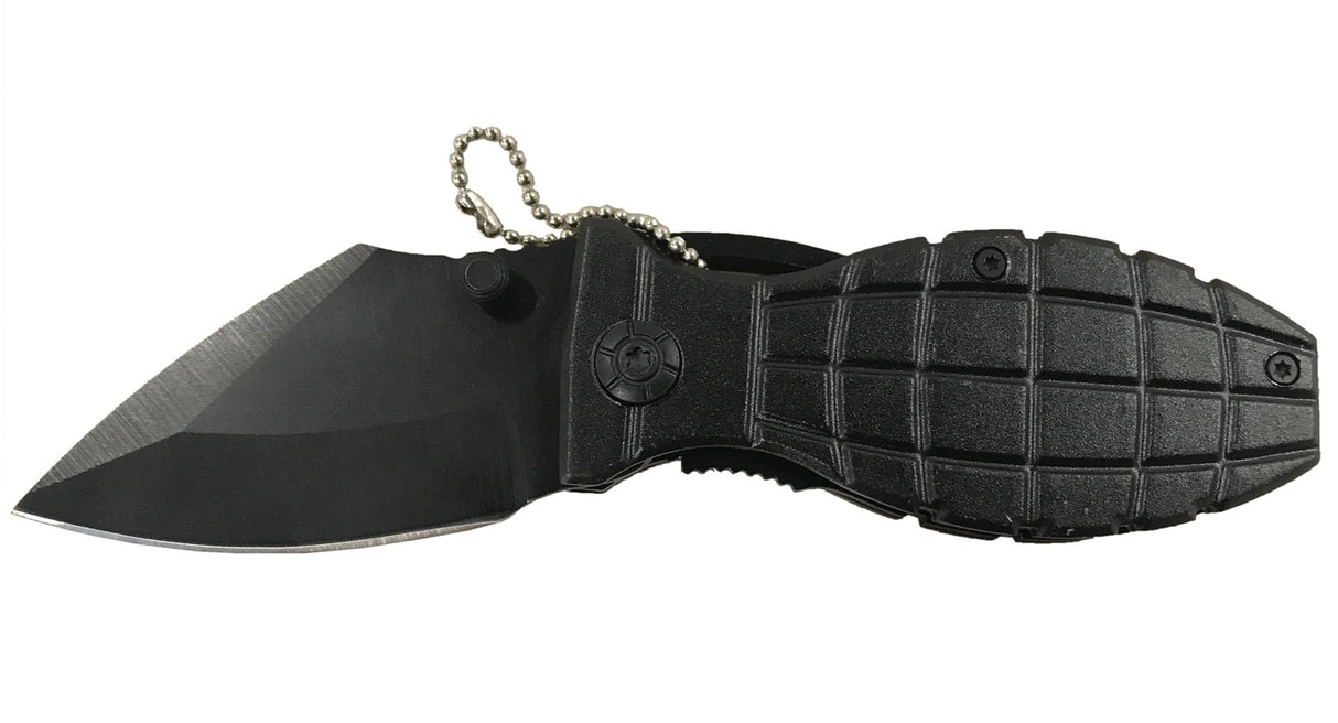 BENT KNIFE | ALUMINIUM HANDLE WITH BLACK FINISH | 15.5 CM (FK6B)