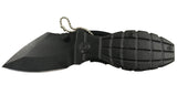 BENT KNIFE | ALUMINIUM HANDLE WITH BLACK FINISH | 15.5 CM (FK6B)