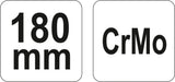 Fiksuojamos replės | 180 mm (YT-2450)