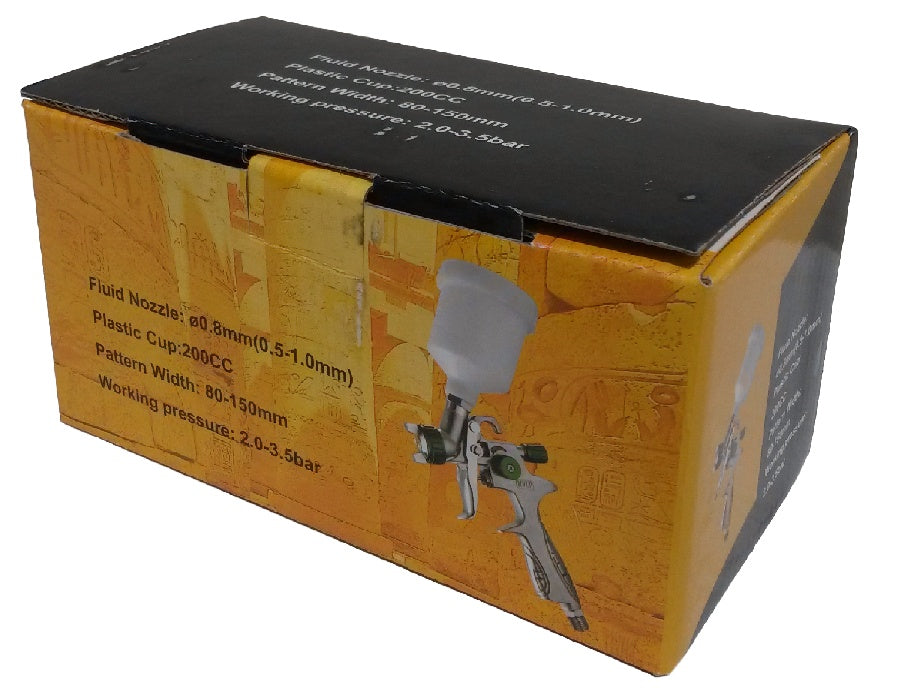 Dažymo pistoletas mini | HVLP | Ø 0.8 mm | 120 kub.cm (HVLP2008-3)