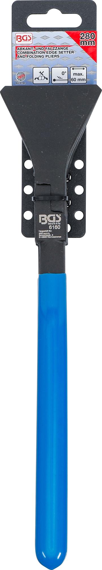 Kombinuotos kraštų nustatymo ir lankstymo replės | tiesios | 280 mm (6160)