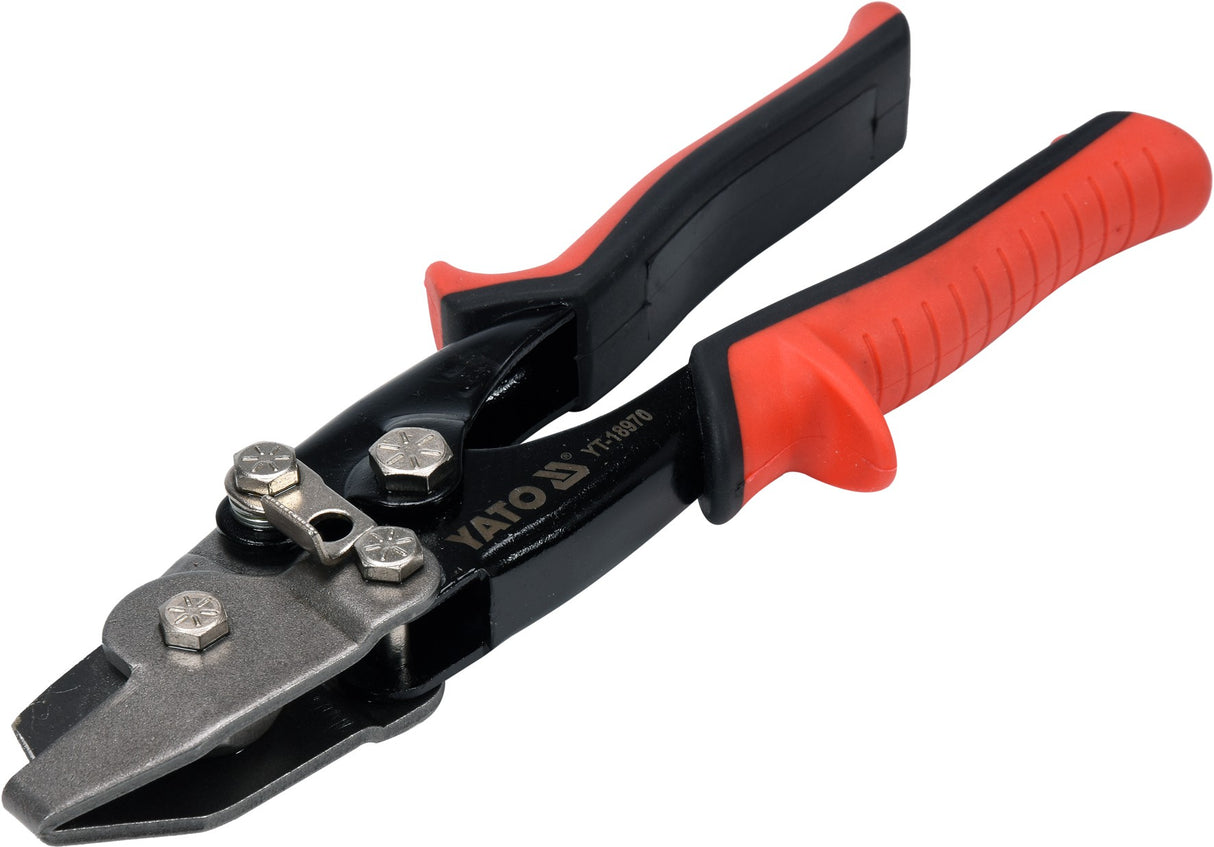 SHEET METAL SHEARS | FOR FORMING TRIANGULAR CUT 30° ANGLE | 230 MM (YT-18970)