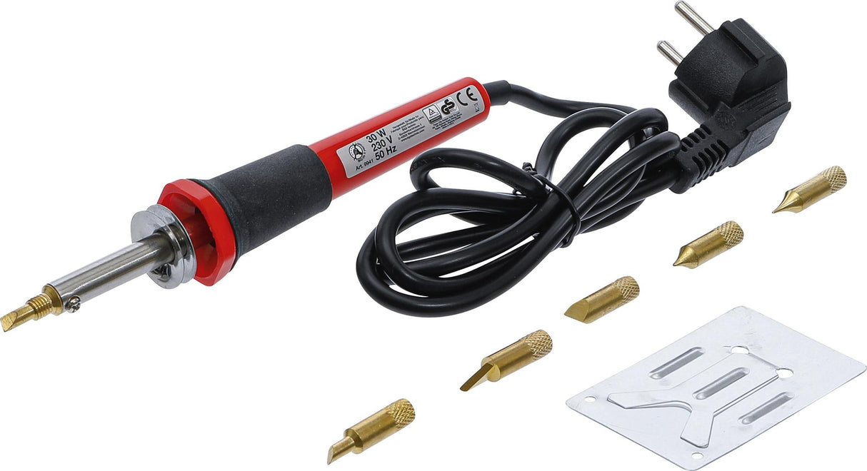 BURNING AND SOLDERING IRON INCL. ACCESSORIES | 7 PCS. (9941)