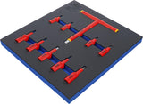 Вкладыш 2/3: VDE набор изолированных бит | 10 mm (3/8") / 12,5 mm (1/2") шестигранник 4 - 10 mm | 10 шт.
