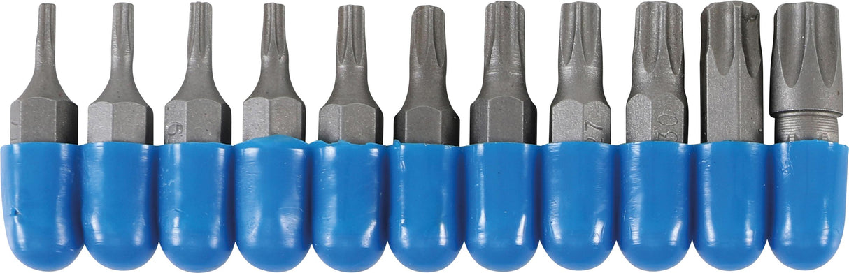 Antgalių rinkinys | 6.3 mm (1/4") | T-star (Torx) | 11 vnt. (784)