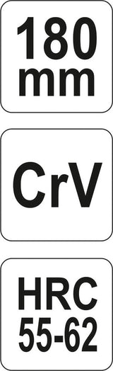 Replės šoninio kirpimo | sustiprintos Cr-V | 180 mm (YT-6612)