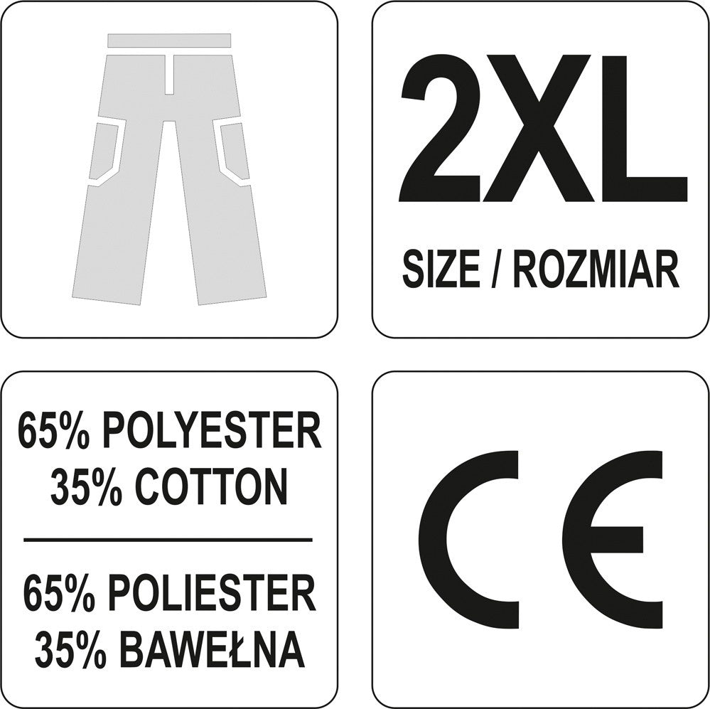 WORK TROUSERS DAN S. 2XL (YT-80289)
