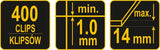 Plytelių išlyginimo sistema | kibiras | 1 mm / 400 vnt. (04717)