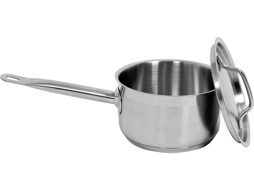 Puodas su rankena ir dangčiu | nerūdijančio plieno | 16 x 9,5 cm | 1,9 l (YG-00060)