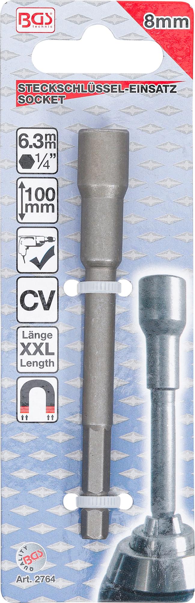 Головка для дрели | 6,3 mm (1/4") | 8 mm