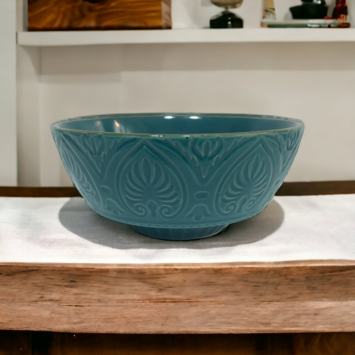 BOWL SALSA | GREEN | GLOSSY | CERAMIC | Ø15.5CM | H7CM (69988)