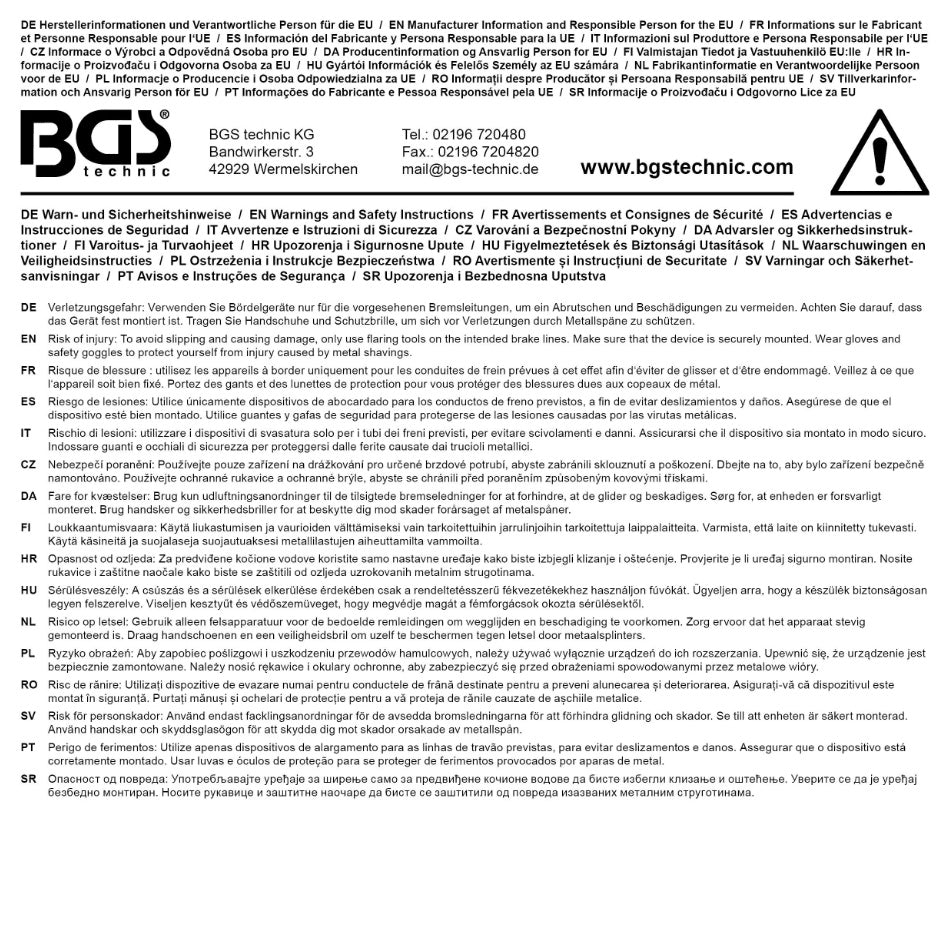 Обжимные насадки 5 mm BGS 3057