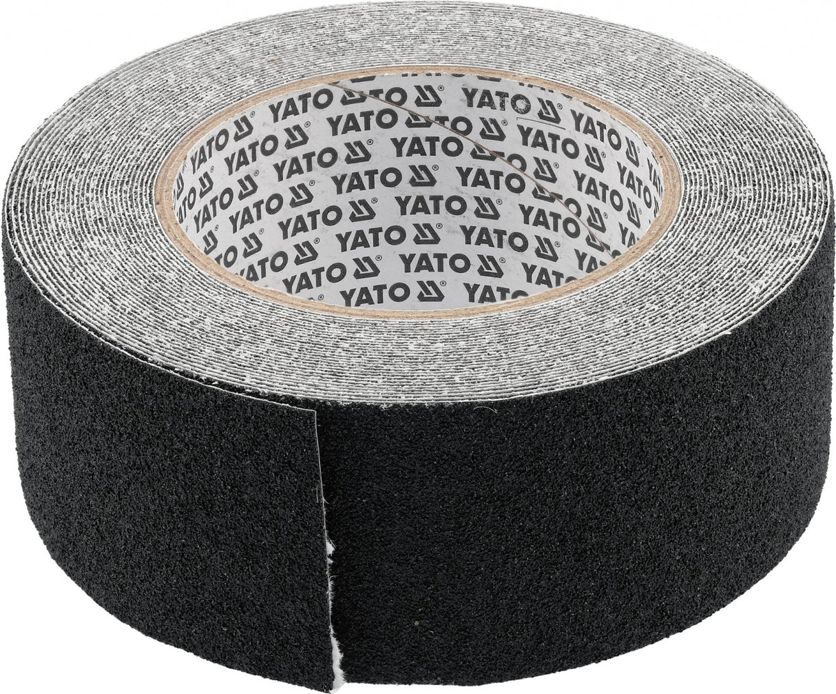 Juoda neslystanti PVC juosta laiptams ir praėjimams | 50 mm x 10 m (YT-72501)