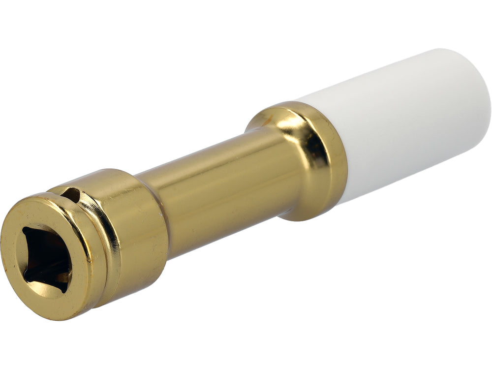 Ударная длинная тонкостенная головка удлинённая | 150 mm | с пластиковой защитой | 12,7 mm (1/2") | 19 mm