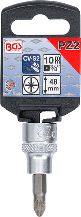 Antgalis įpresuotas į galvutę | 10 mm (3/8") | Kryžminis PZ2 (2551)