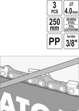 CHAIN SAW FILE WITH GUIDE 4.0MM (YT-85030)