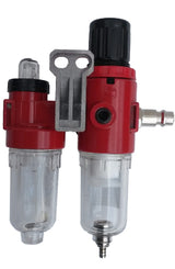 Drėgmės surinkėjas ,reguliatorius su manometru ir tepaline, 1/4" (LG-22)