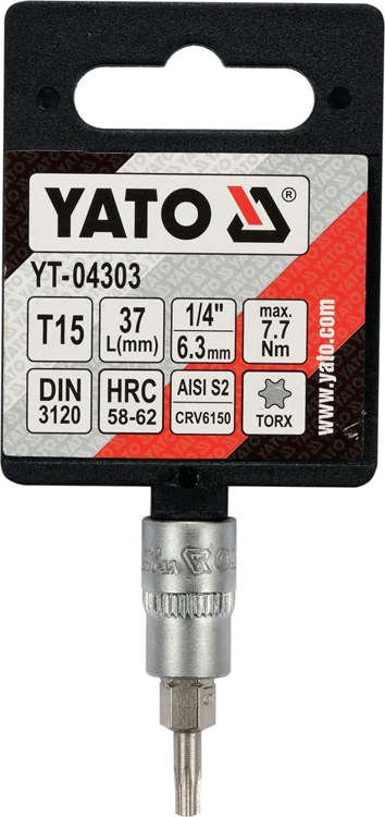Бита в головке | 6.3 mm (1/4") | T-Star (Torx) T15