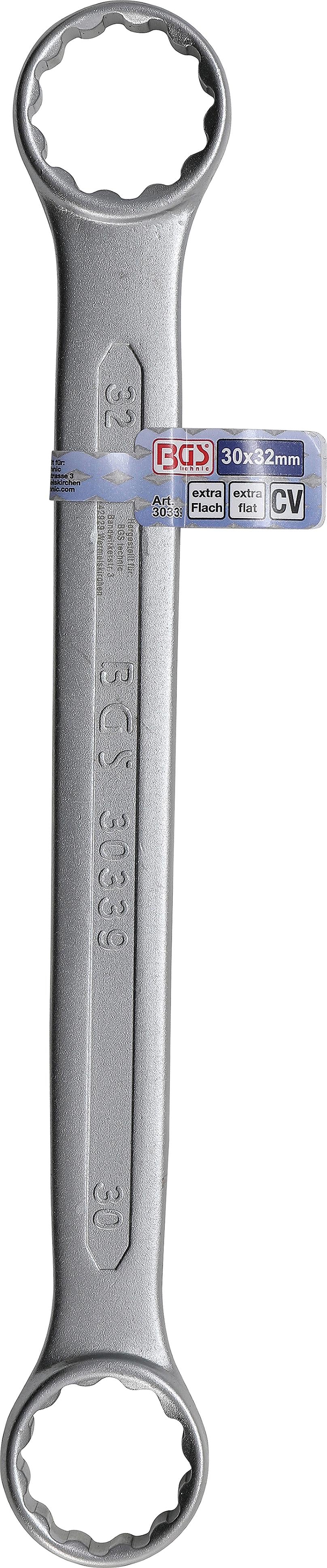 DOUBLE RING SPANNER | EXTRA FLAT | 30 X 32 MM (30339)