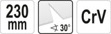 SHEET METAL SHEARS | FOR FORMING TRIANGULAR CUT 30° ANGLE | 230 MM (YT-18970)