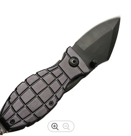 BENT KNIFE | ALUMINIUM HANDLE WITH BLACK FINISH | 15.5 CM (FK6B)