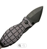 BENT KNIFE | ALUMINIUM HANDLE WITH BLACK FINISH | 15.5 CM (FK6B)