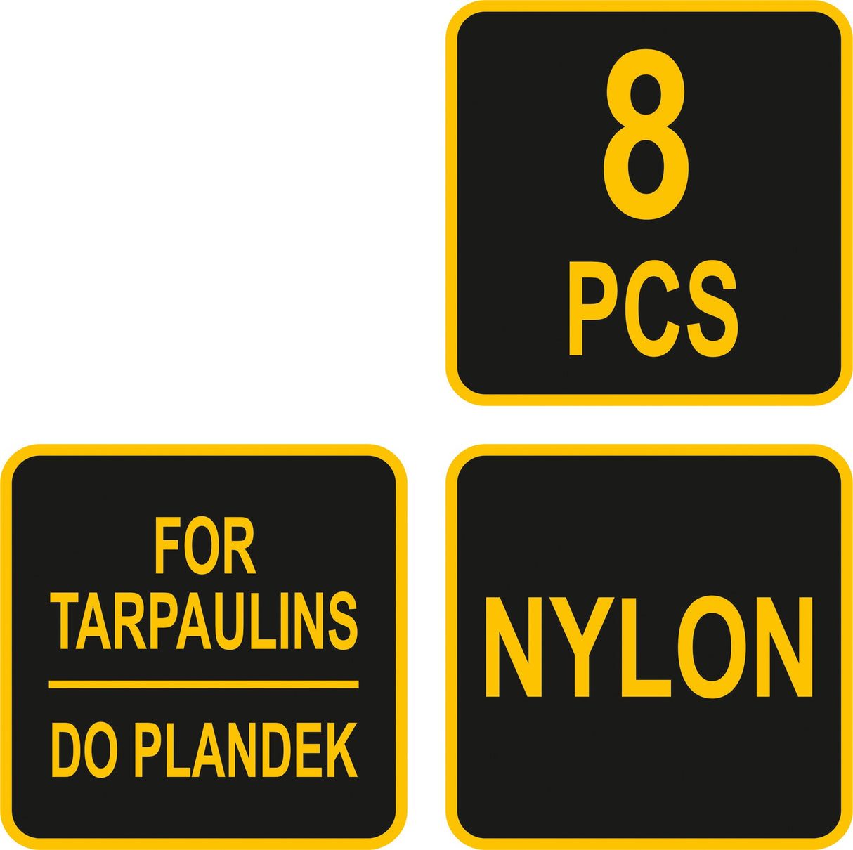 Tentų / palapinių tvirtinimai | su varžtu | 8 vnt (85170)