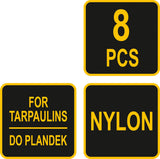 Tentų / palapinių tvirtinimai | su varžtu | 8 vnt (85170)