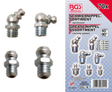 GREASE NIPPLE ASSORTMENT | METRIC / INCH SIZES | 70 PCS. (8065-1)