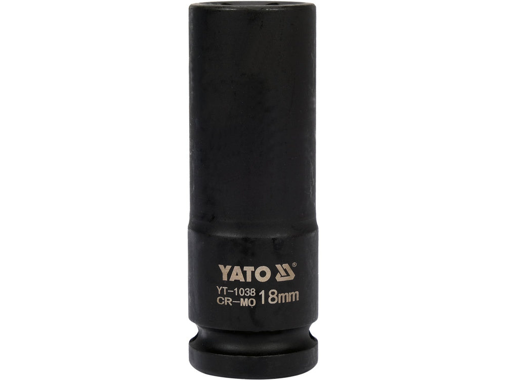 Galvutė smūginė šešiakampė ilga | 12,5 mm (1/2") | 18 mm (YT-1038)