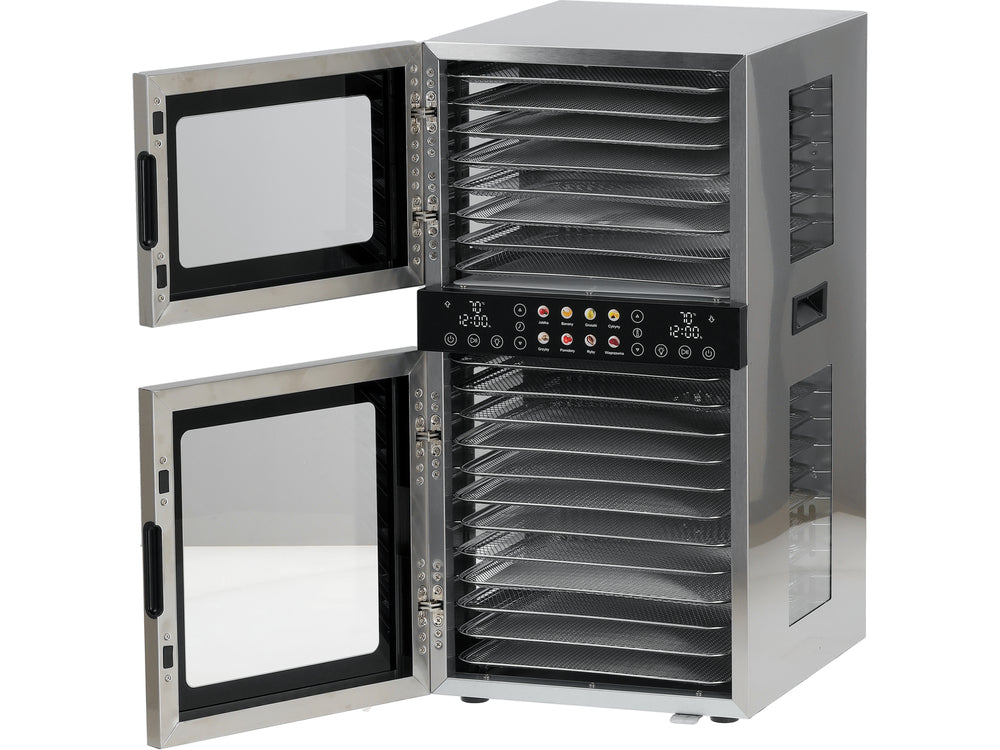 Maisto: grybų / uogų / vaisių ir pan. džiovyklė | 20 padėklų | 1500W (YG-16001)