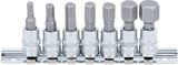 Набор прессованных бит | 6.3 mm (1/4") | Hex шестигранный 4-12 mm | 7 шт.