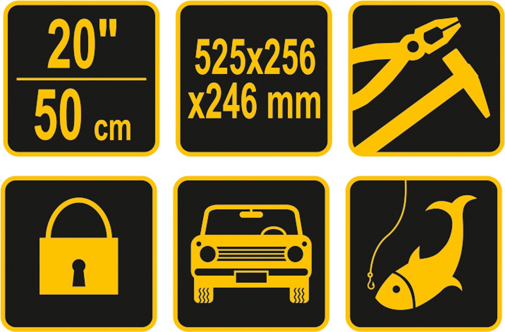 Įrankių dėžė plastikinė | 20" (78802)