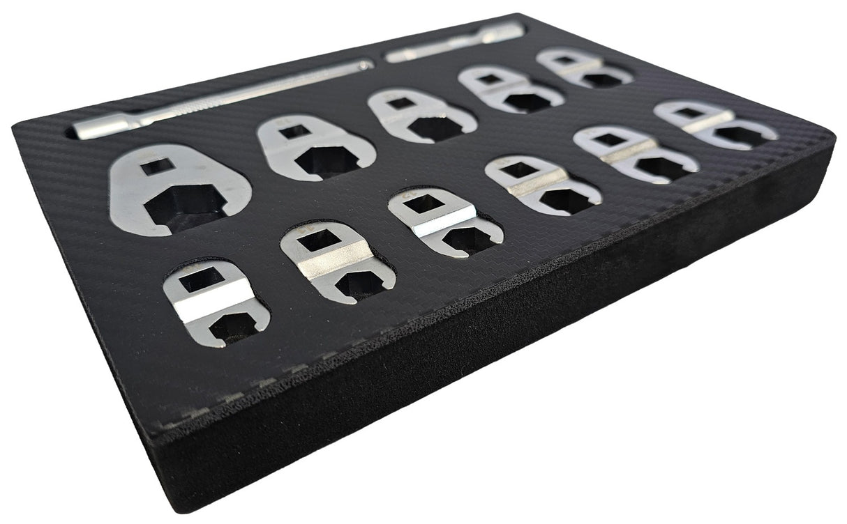 Šoninių raktų rinkinys | 10 mm (3/8") | Cr-Mo | 10 - 22 mm | 13 vnt. (SK82913S)