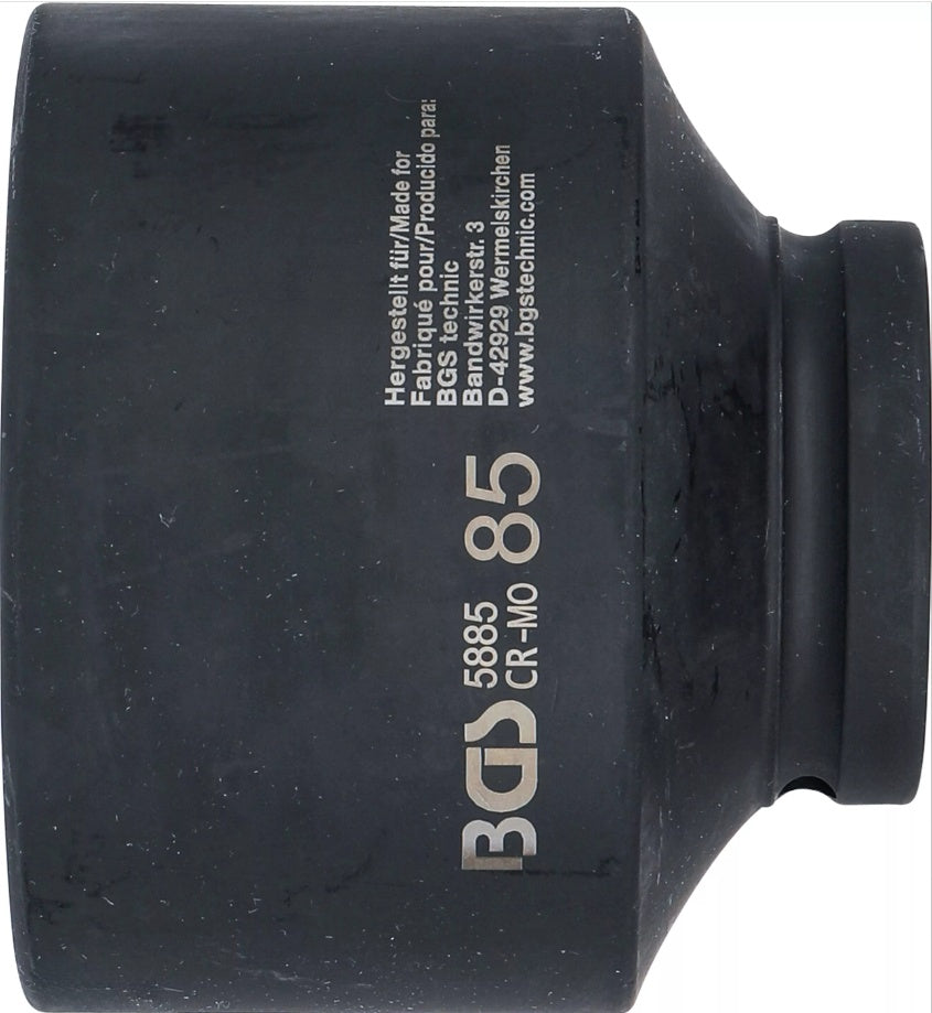 IMPACT SOCKET, HEXAGON | 25 MM (1") DRIVE | 85 MM (5885)