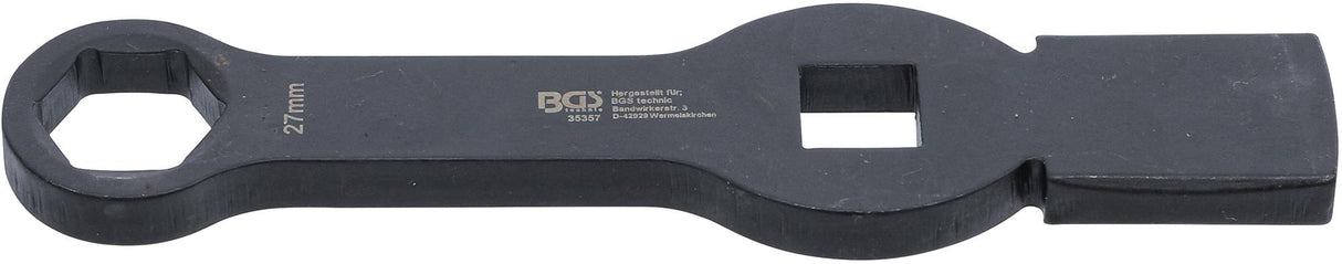 SLOGGING RING SPANNER | HEXAGON | WITH 2 STRIKING FACES | 27 MM (35357)