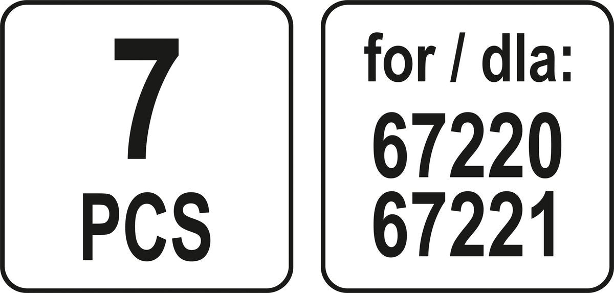 Aksesuarai valymo garais įrenginiui 67220,67221 | 7 vnt. (67224)