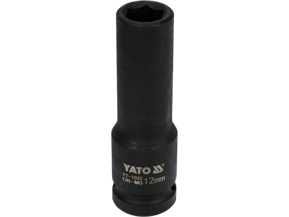 Galvutė smūginė šešiakampė ilga | 12,5 mm (1/2") | 12 mm (YT-1032)