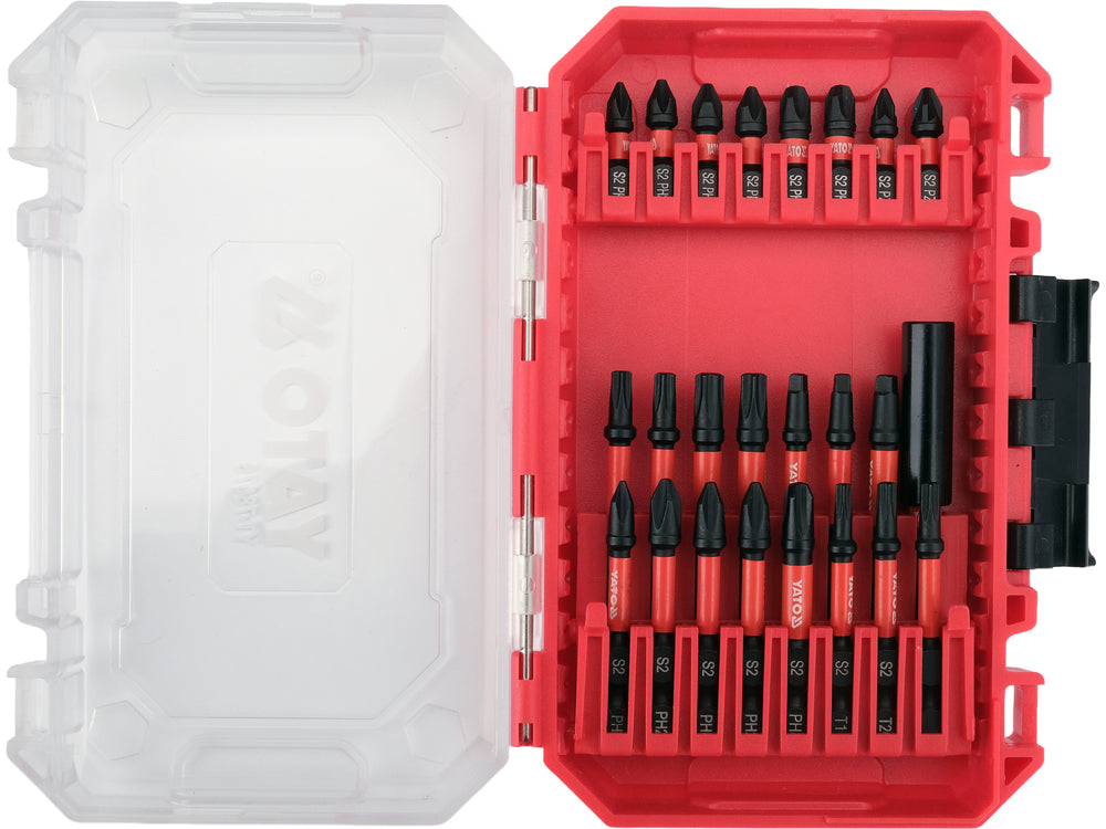 IMPACT BIT AND ADAPTER SET | 1/4" | 24 PCS (YT-78075)