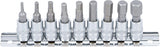 Набор бит | 6.3 mm (1/4") | Hex шестигранный | дюймовые размеры 3/32" - 3/8" | 9 шт.