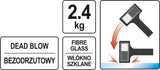 Guminis plaktukas ratų nukalimui | 2,4 kg (YT-46270)