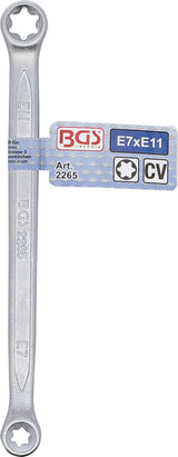 Двойной кольцевой ключ для E-тип головок | E7xE11
