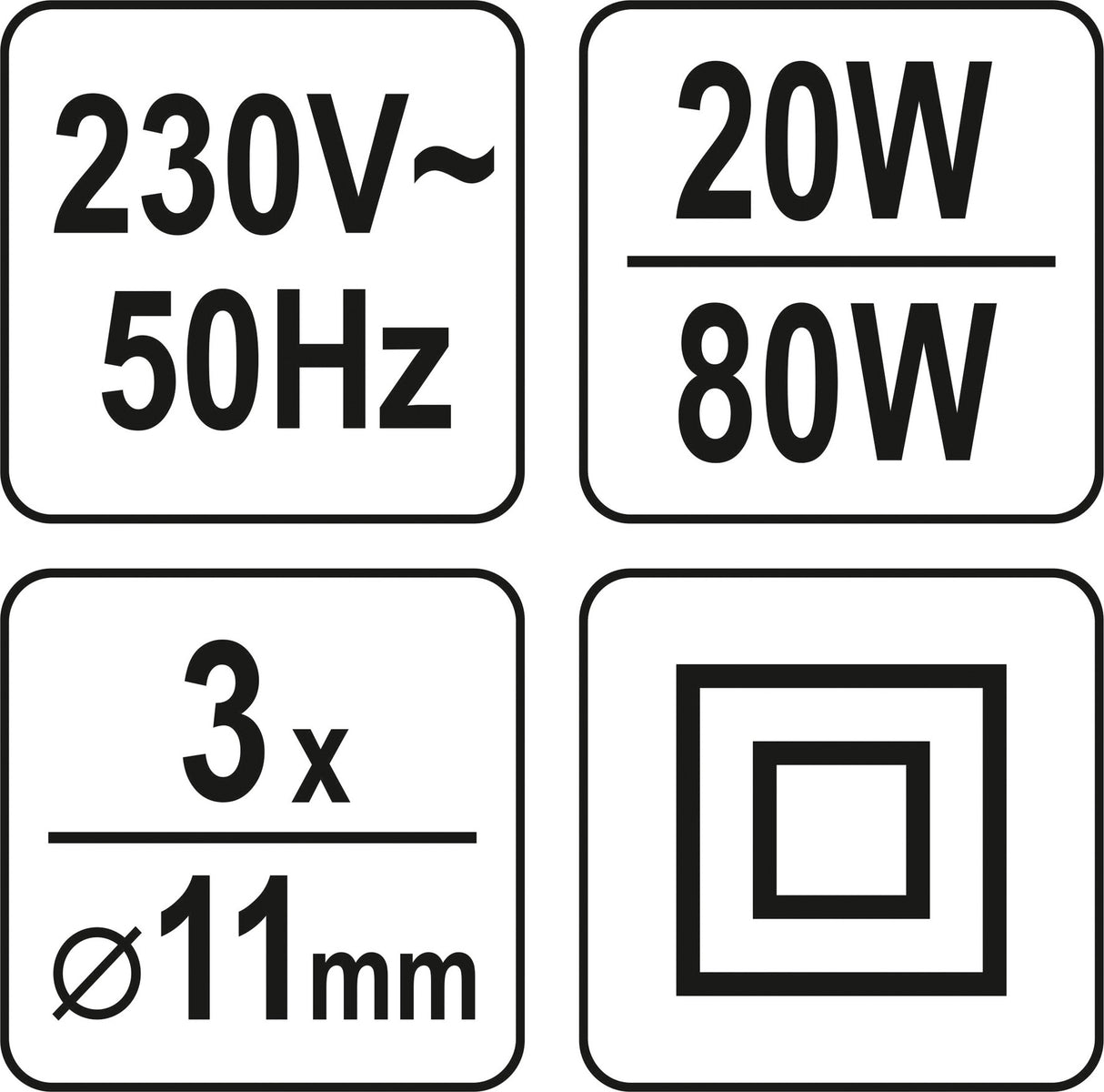 Клеевой пистолет для горячего клея 11 mm 20 (80) W