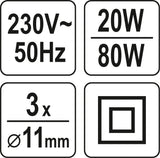 Клеевой пистолет для горячего клея 11 mm 20 (80) W