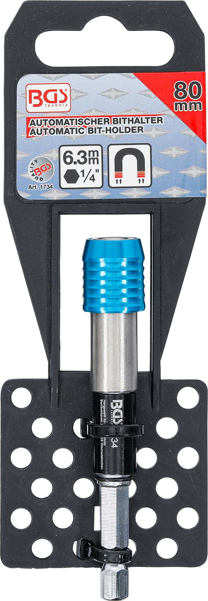 Automatinis antgalių laikiklis | 6,3 mm (1/4") | 80 mm (1734)