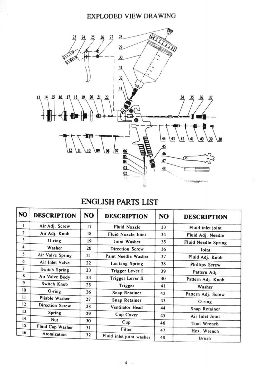 SPRAY GUN | HVLP | 600 CM³ | Ø 1.4 MM (H827P)
