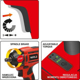 IMPACT SCREWDRIVER BL MOTOR 1/2'' - 3AH (YT-82802)