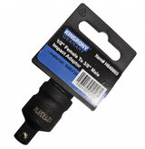 Smūginis adapteris | 12,5 mm (1/2") vidinis kvadratas - 10 mm (3/8") išorinis kvadratas (H640603)