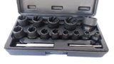 SOCKET SET FOR DAMAGED BOLTS 1/4"+1/2", 13 PCS. "STAHLBERG" (EH2408)