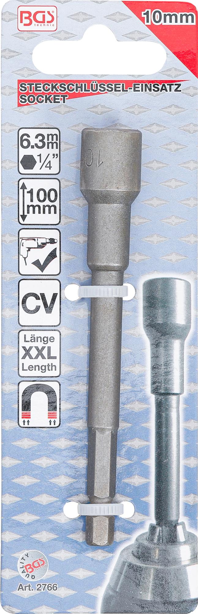 Galvutė / antgalis | elektriniams grąžtams | 6,3 mm (1/4") | 10 mm (2766)